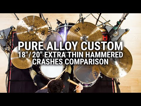 Meinl Cymbals Pure Alloy 18" Custom Extra Thin Hammered Crash Cymbal image 4