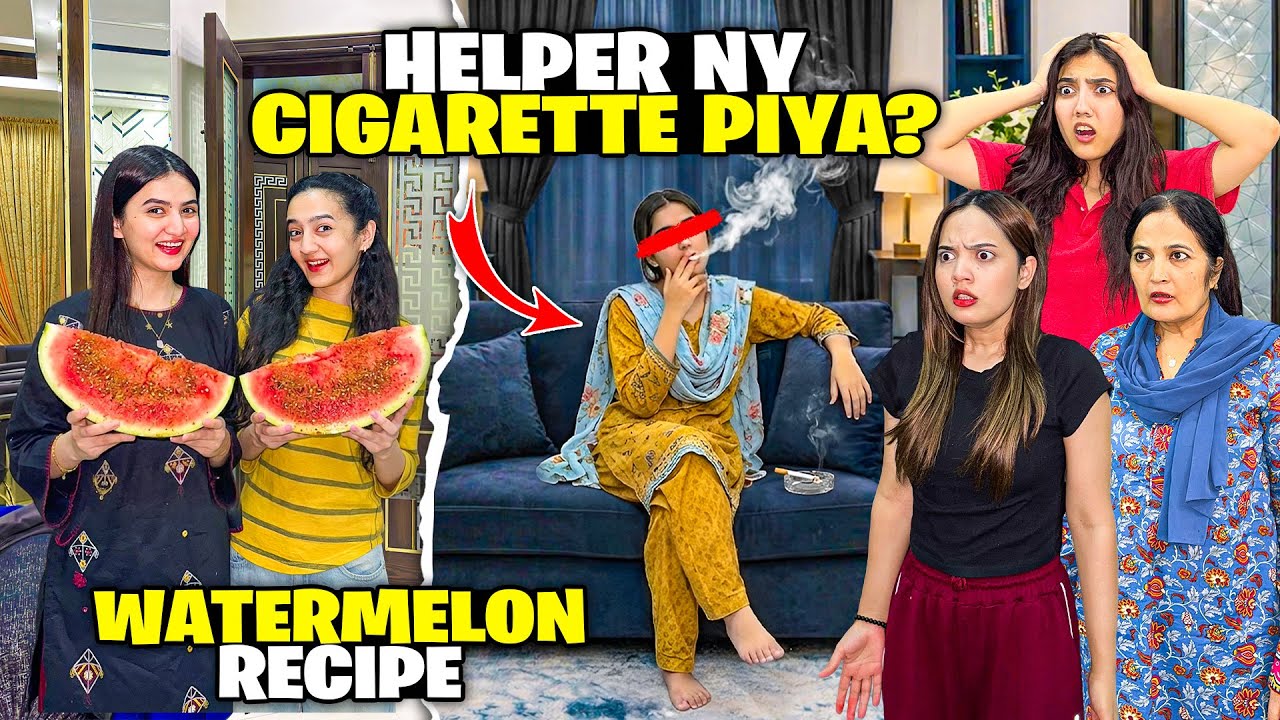 Ayesha Ny Smoking Start Kardi?😱😡Spicy Viral Watermelon Recipe🍉🤩Muzamil Ki New Girlfriend🥰Sistrology 