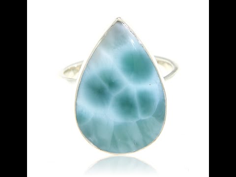 Inel Argint 925 Larimar - Bijuterii Elegante si Unice