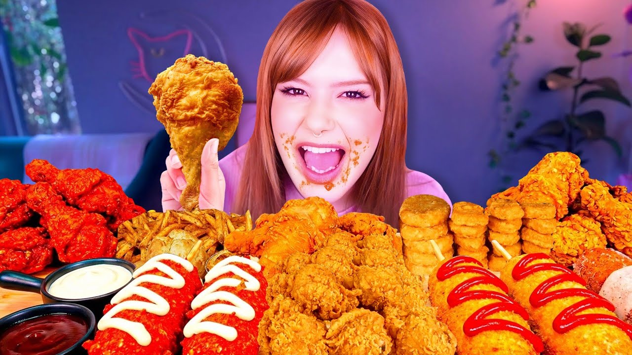 COMI 50 COXAS DE FRANGO NESSE MUKBANG 