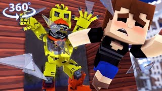 360° Five Nights At Freddy's - NIGHTMARE CHICA VISION - Minecraft 360° VR Video