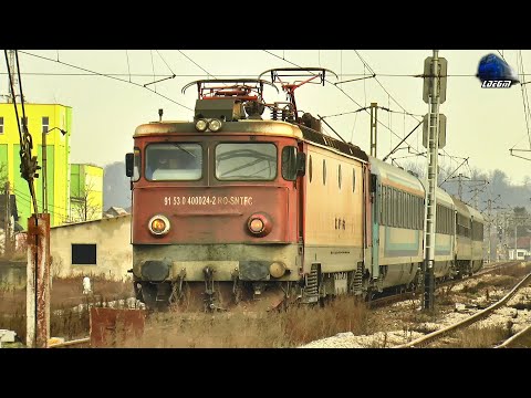 Trenul Internațional Brașov/Târgu Mureș-Budapesta Keleti în Gara Beclean pe Someș - 18 December 2024
