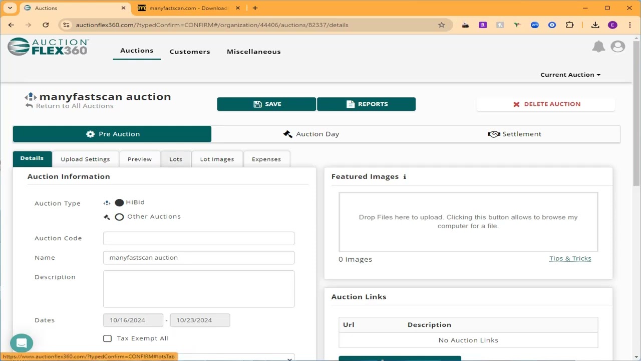 manyfastscan - Upload to AuctionFlex360 Tutorial