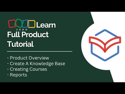 Zoho Learn Full Product Tutorial