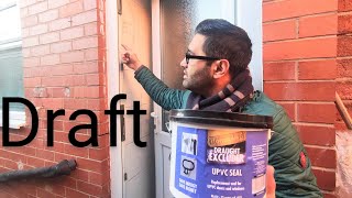 How to stop cold draft uPVC seal replacement double glazed door or window