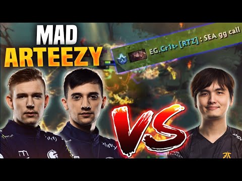 Crit: Classic Mad Arteezy, The SEA GG Call (ft. Arteezy vs. iceiceice)