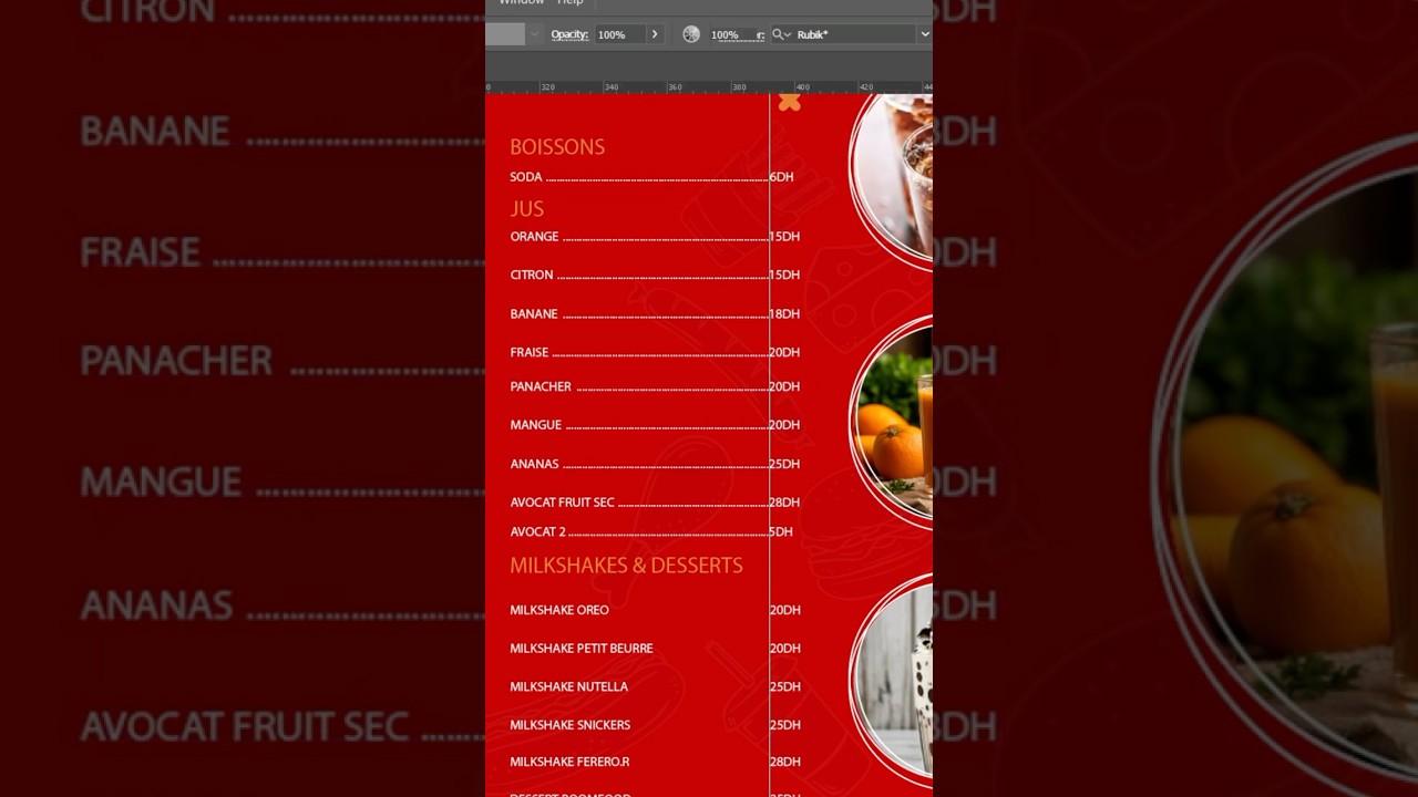 Adobe Illustrator Tip: How to Easily Create a Food Menu #illustratortips #designhacks #menu #design