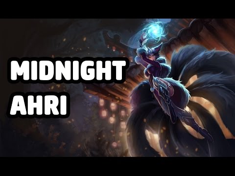MIDNIGHT AHRI SKIN SPOTLIGHT - LEAGUE OF LEGENDS