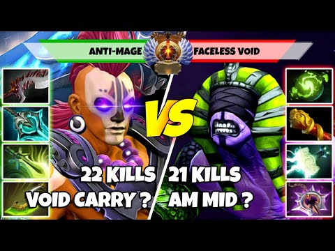 ANTI-MAGE (Mid) vs FACELESS VOID (Carry) - Epic Battle Of Immortal Rank Dota 2 Players - Z Dota 2