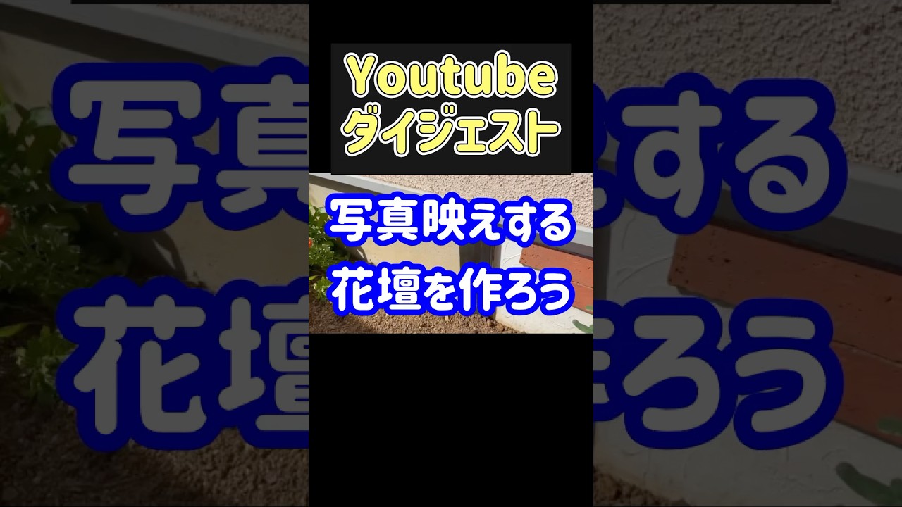 背景をオシャレにして花壇を作る「基礎前花壇作り」編 #ガーデニング #flowers #花壇 #diy #gardening