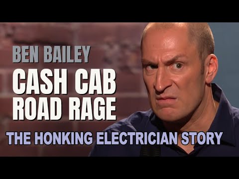 Ben Bailey Cash Cab Road Rage| The Honking Electrician Story | Ben Bailey Comedy