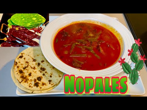 AMAZING Red Chili Beef Nopalitos • Mexican Cactus Stew