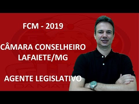 FCM19Q010 - FCM - 2019 - CONSELH. LAFAIETE - ANÁLISE COMBINATÓRIA (www.gurudamatematica.com.br)
