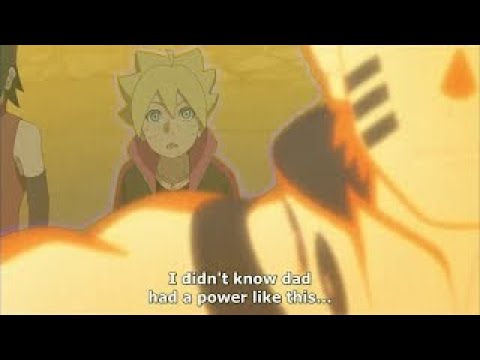Boruto Saw Naruto On Kurama Mode For First Time Boruto Got Shocked