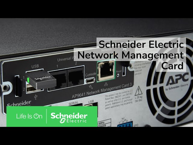 UPS Network Management Cards | Schneider Electric 日本