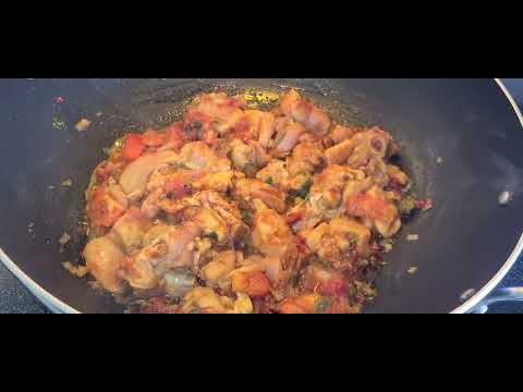 Guyanese style stew chicken with loud peppa #guyana #guyanese #stewchicken #chickenstew #guyanavlog