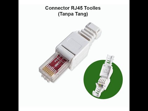 Vascolink Konektor RJ45 Cat 6 - 1 Pcs Tanpa Tang Crimping Tolles Connector LAN