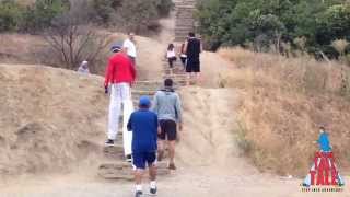 preview picture of video 'Captain Tall Tale Climbs the Culver City Steps'