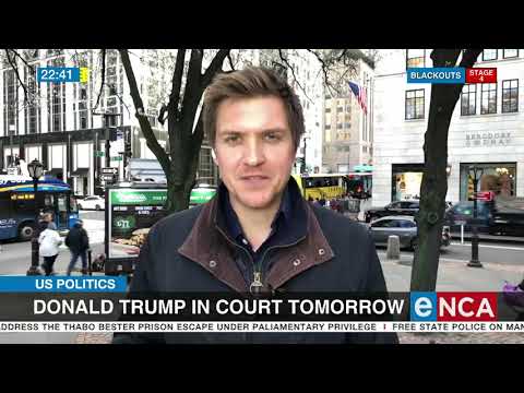 US politics Donald Trump in court tomorrow