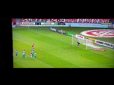 Edenilson de pênalti | Lance e gol | Inter 3 X 0 Juventude
