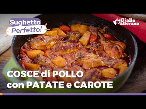 COSCE DI POLLO con CAROTE e PATATE 🍗 🥕🥔  – SQUISITE, SUCCULENTE, SUPER FACILI, VI FARANNO IMPAZZIRE!