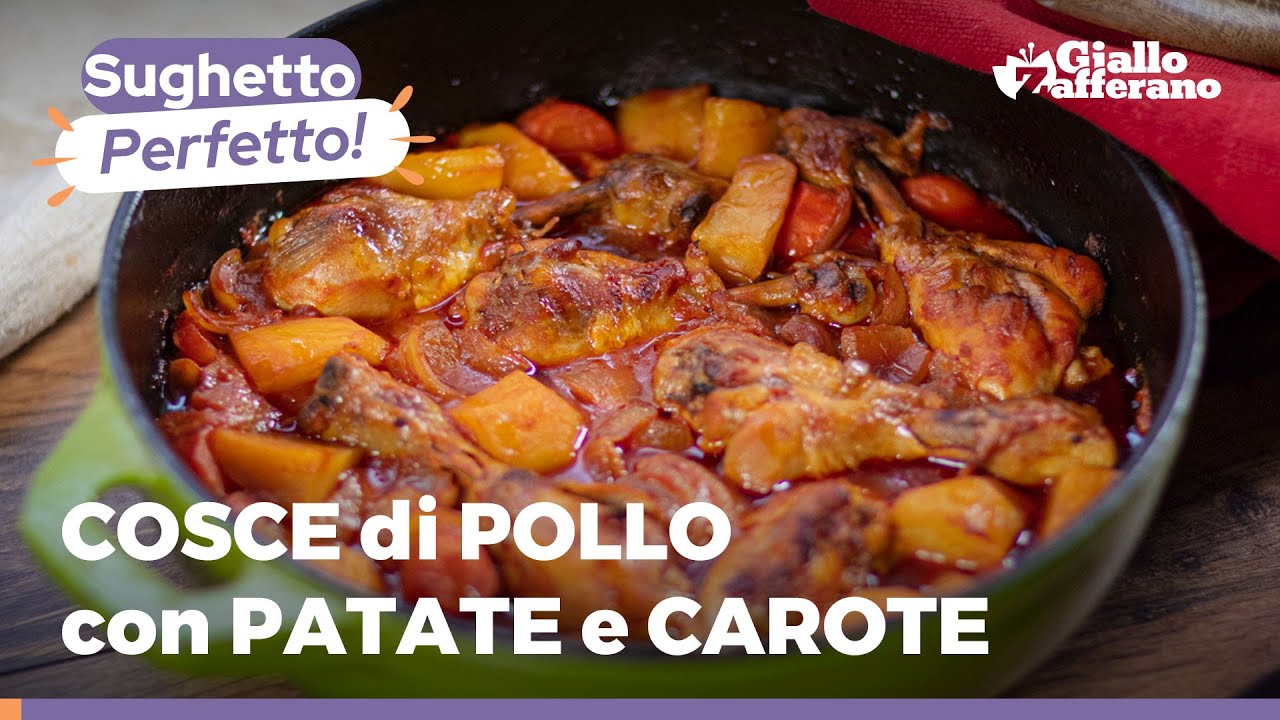 COSCE DI POLLO con CAROTE e PATATE 🍗 🥕🥔 – SQUISITE, SUCCULENTE, SUPER FACILI, VI FARANNO IMPAZZIRE!