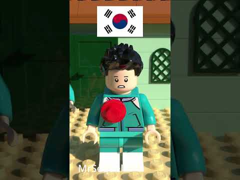 People from different countries get shot in squid game | Lego 3D animation