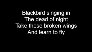 BLACKBIRD | HD With Lyrics | THE BEATLES cover by Chris Landmark
