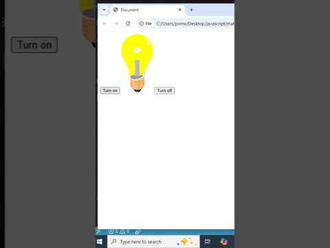 #JavaScript #WebDevelopment #Coding #Frontend #shorts JavaScript ON/OFF  Bulb Project 💡