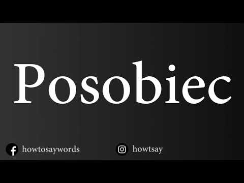 How To Pronounce Posobiec