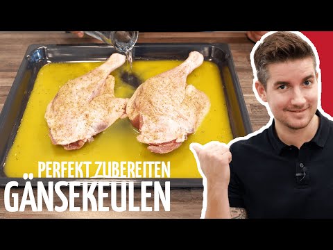 So bereite ich meine Gänsekeulen an Weihnachten zu!