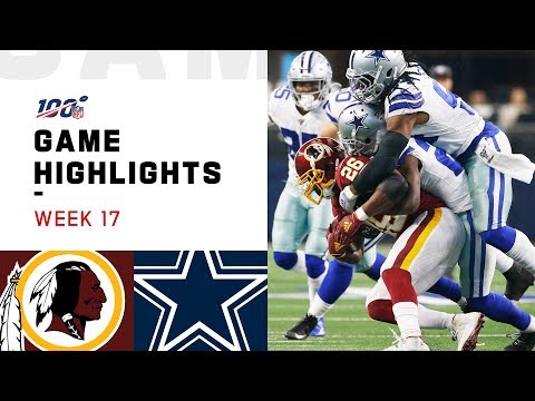 Redskins vs. Cowboys Week 17 Highlights | NFL 2019