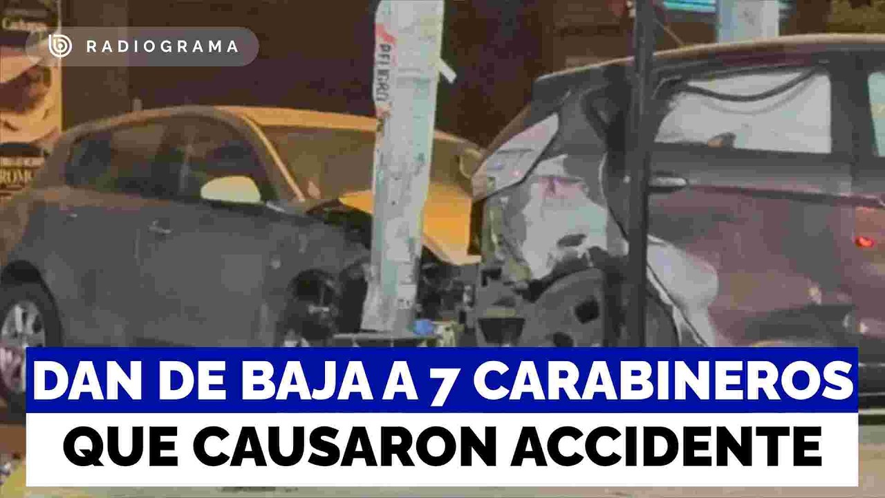 The 7 police officers involved in the accident that killed a woman in Santiago have been dismissed.