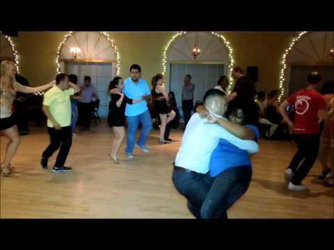 Henry Zelaya & Essie Tarpley Bachata Social Dance at Mr. Mambo's 50/50 Salsa Bachata Party 8/2/14