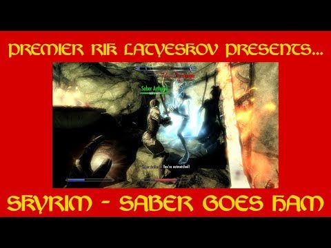 TES V Skyrim - Dawnguard Lost Relic Quest - Saber Goes HAM
