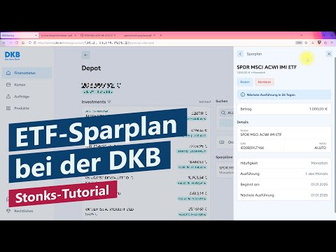 ETF-Sparplan bei der DKB einrichten – Tutorial, Anleitung für Anfänger