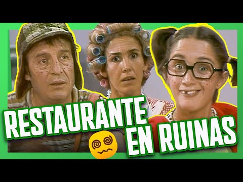 El Chavo destroys Doña Florinda's restaurant