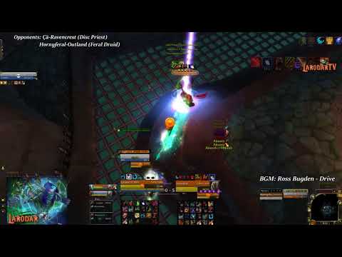 7.3 Feral Druid+Disc Priest Mirror Match 2v2 Arena 2.1K MMR - Pre Enraged Maim Nerf