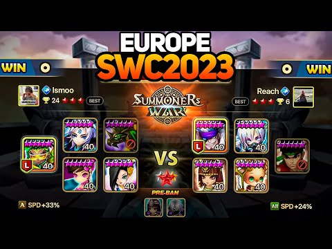 REACH vs ISMOO (BO3). SWC2023 Europe Preliminary Day 3 - Summoners War