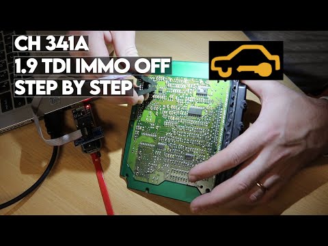 VAG EDC15V / MSA15 IMMO Immobilizer OFF Step By Step With CH341a Programmer