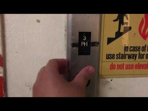 Otis Black Button Traction Freight Elevator @ Bloomingdale's, (Fashion Island), Newport Beach, CA