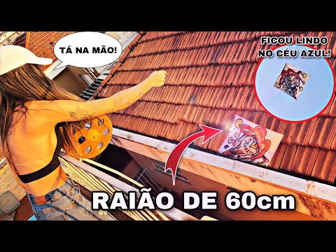 Resgatei a Pipa Avoada (Raião do Palhaço) que Caiu no Telhado e Subi do Alto da Laje pra Tirar Rélo!