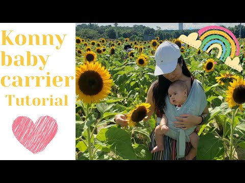 HOW TO use KONNY baby carrier | 2020 | MUST HAVE ITEM |forward and inward facing | easy tutorial |