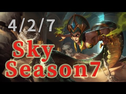 SKT T1 Sky Cassiopeia MID vs Karma Patch 7.10