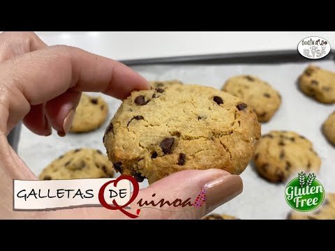 Galletas 🍪 suave GLUTEN FREE 🌾con harina de quinoa  chispas de chocolate 🍫 GLUTEN FREE