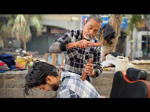 ASMR Barber Waris - His First 🔥 EXTREAM RELAXING Thai TOK-SEN🔨 Head Massage For Instant Sleep
