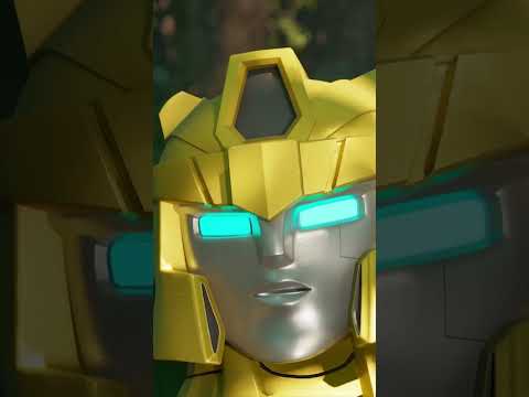 Transformers: CYBERWORLD | Bumblebee and Megatron Team Up in Target Challenge | E02