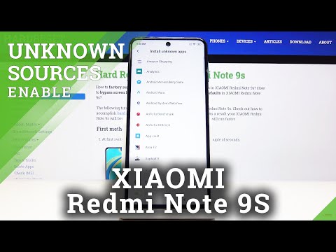 How to Download Apps from Unknown Sources on XIAOMI Redmi Note 9s - Apps Installation
