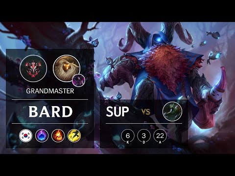 Bard Support vs Fiddlesticks - KR Grandmaster Patch 9.8