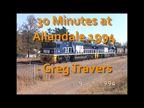 Australian Trains: 30 Minutes at Allandale 1994 Double 80s, triple 81s and brand new 90 class.